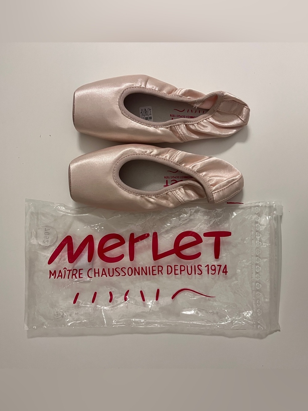 Merlet Belle C-032 37 Pointe Shoes 15C S3 Made In France New